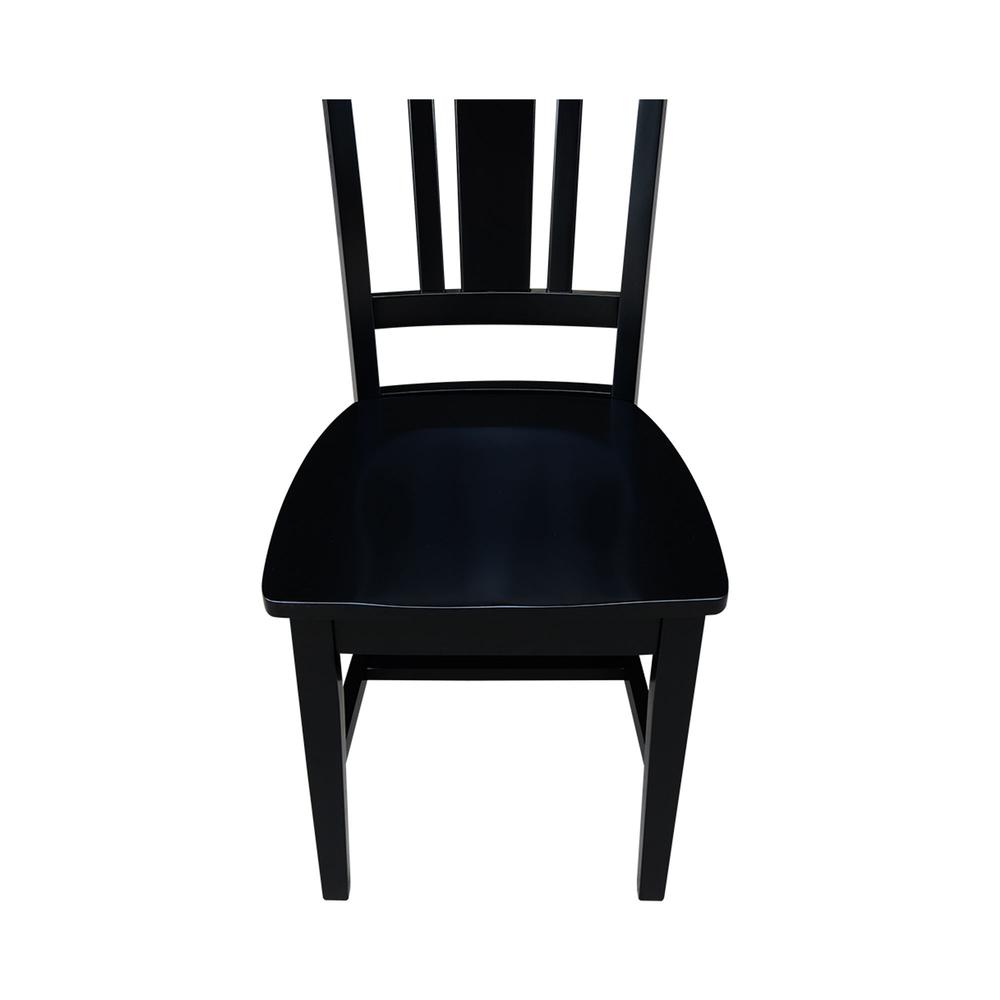 Set of Two San Remo Splatback Chairs, Black. Picture 2