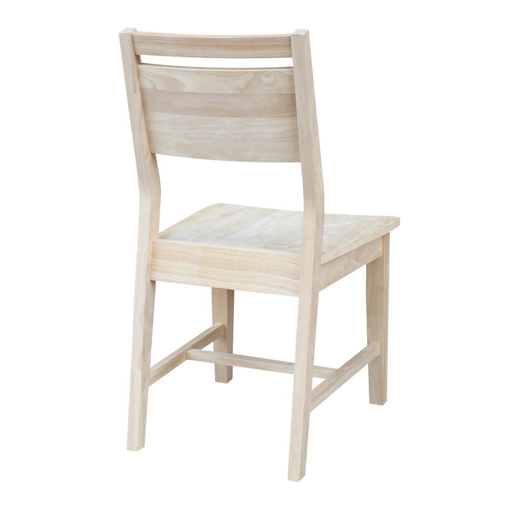 Set of Two Aspen Panel Chairs, Unfinished. Picture 6