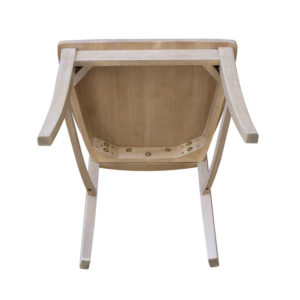 Set of Two Cosmo Chairs, Washed Finish, Washed Gray Taupe. Picture 3