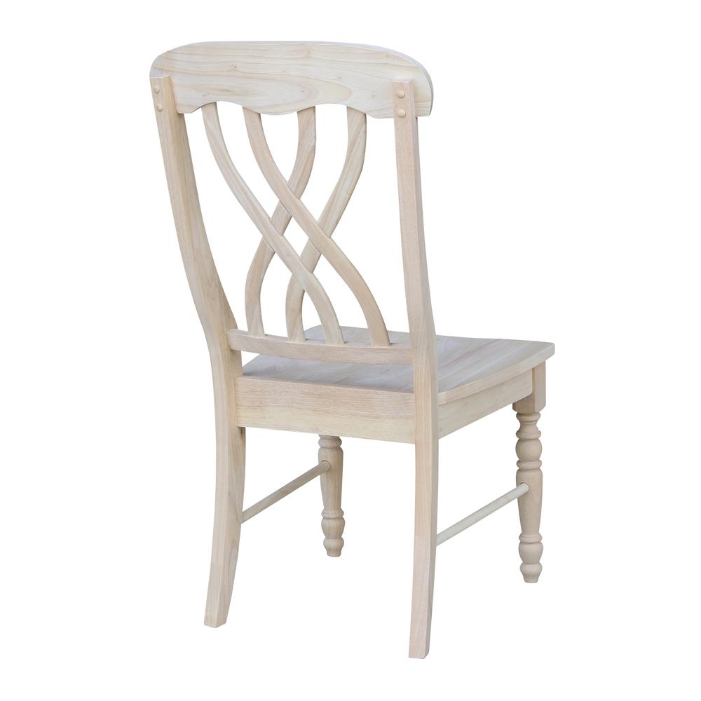 Set of Two Lattice Side Chairs, Unfinished. Picture 8
