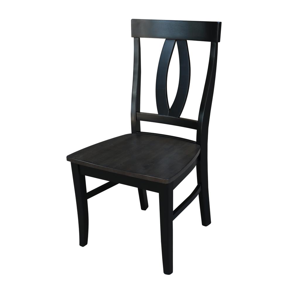 Set of Two Cosmo Chairs, Coal-Black/washed black. Picture 2
