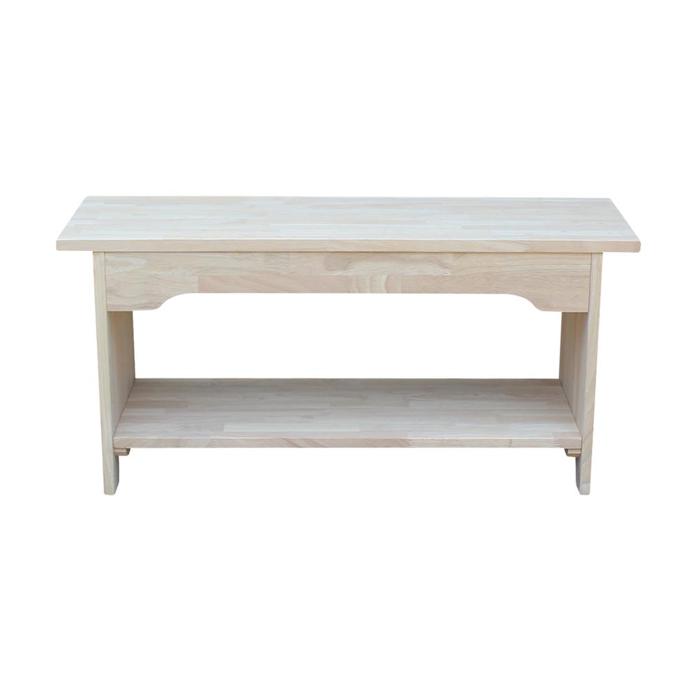 Brookstone Bench - 36" Long , Unfinished. Picture 4