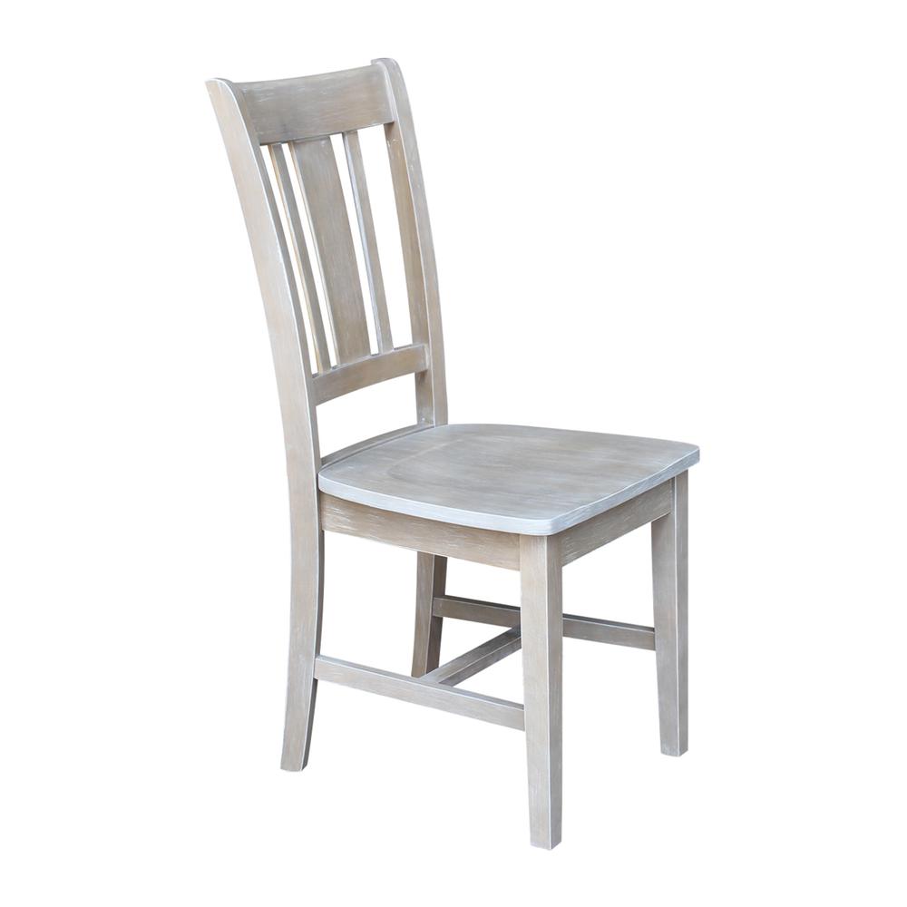 San Remo Splatback Chair, Washed Gray Taupe. Picture 3