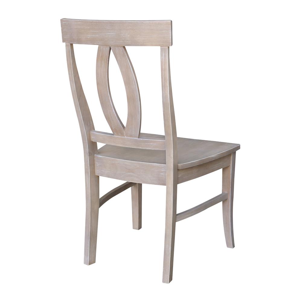 Set of Two Cosmo Chairs, Washed Finish, Washed Gray Taupe. Picture 7