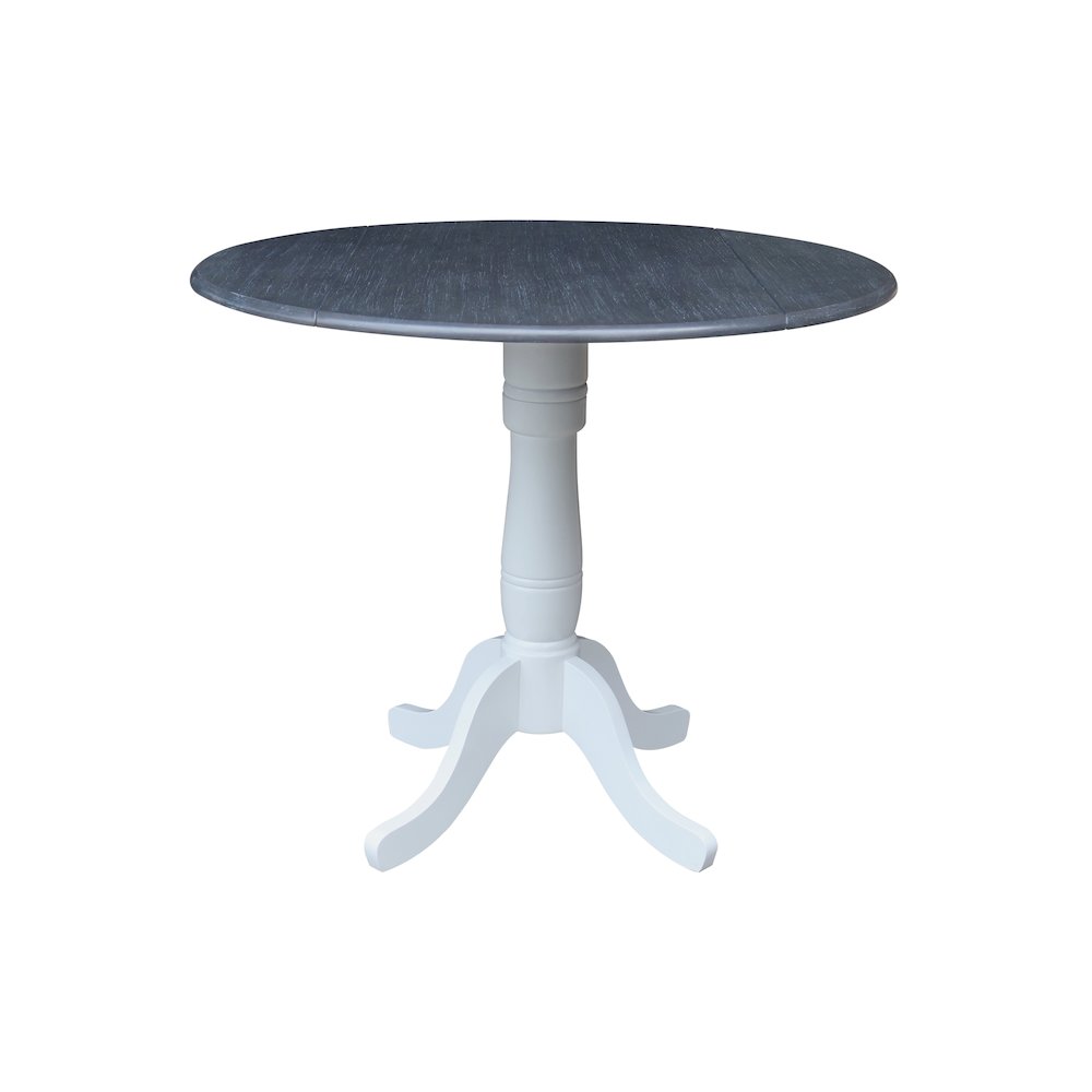 42 In Round dual drop Leaf Pedestal Table - 35.5 "H. Picture 1