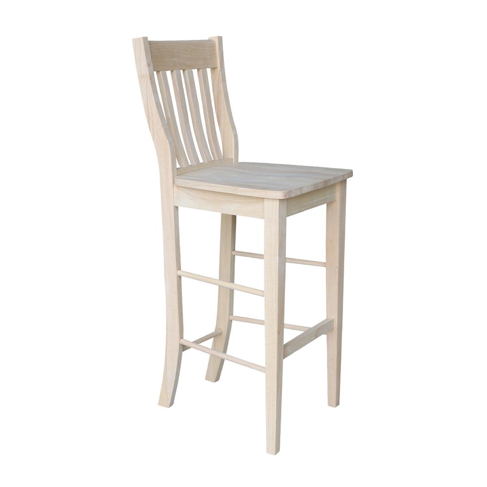 Café Stool - 30" Seat Height, Unfinished. Picture 5