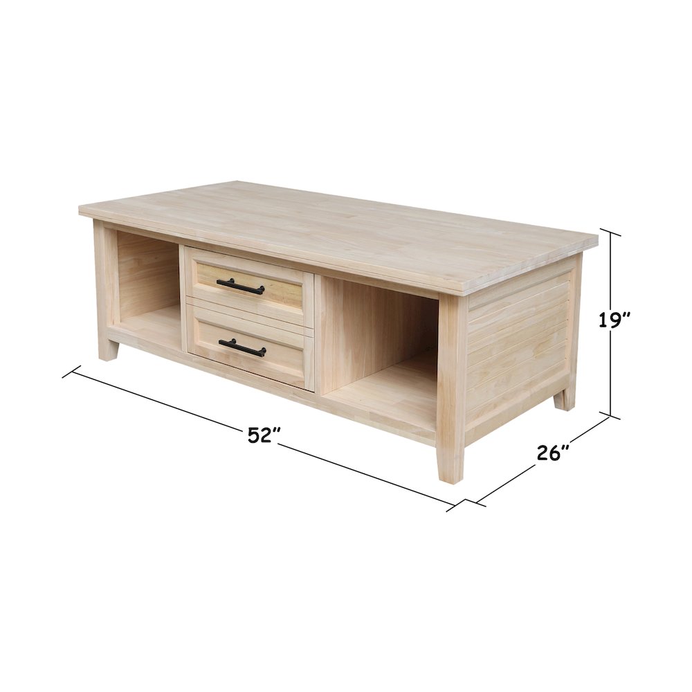 Sanibel Solid Wood Coffee Table. Picture 8