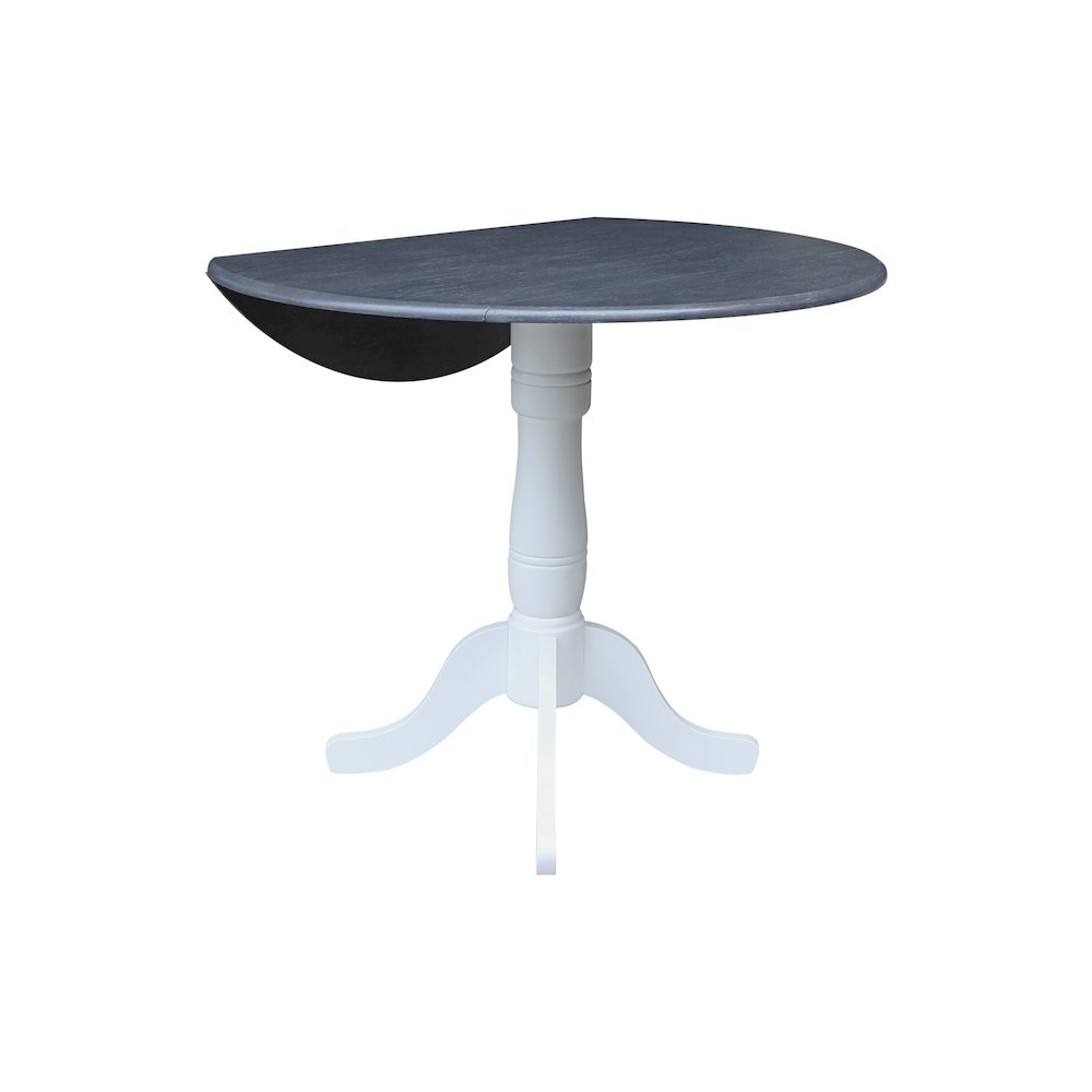 42 In Round dual drop Leaf Pedestal Table - 35.5 "H. Picture 3