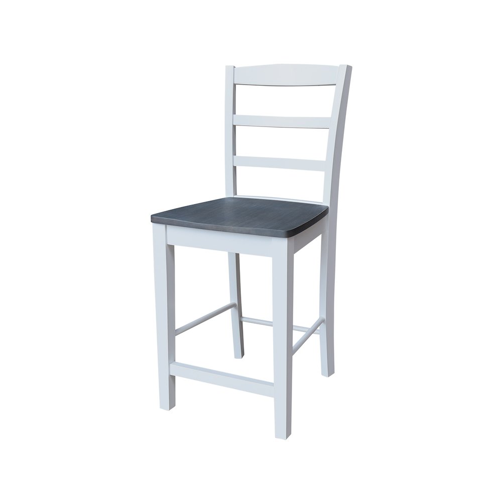 Solid Wood Madrid Counter Height Dining Stool - 24" Seat Height. Picture 2