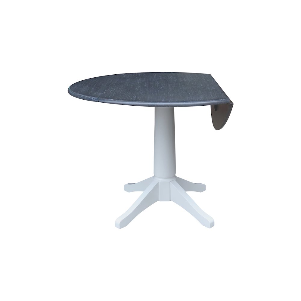 42 In Round dual drop Leaf Pedestal Table - 30.3 "H. Picture 4