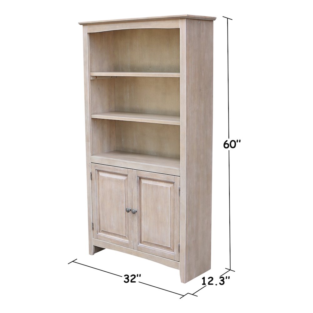 Solid Wood Shaker Bookcase - 60"H. Picture 10