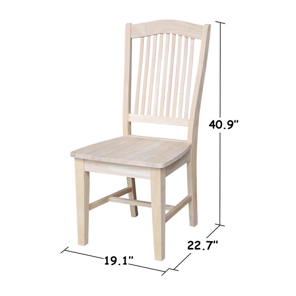 Set of Two Stafford Chairs, Unfinished. Picture 3