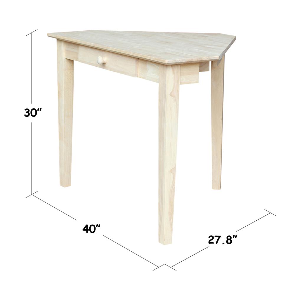 Corner Computer Desk, Unfinished. Picture 2