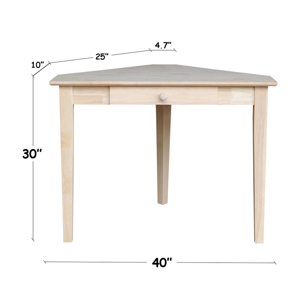 Corner Computer Desk, Unfinished. Picture 4