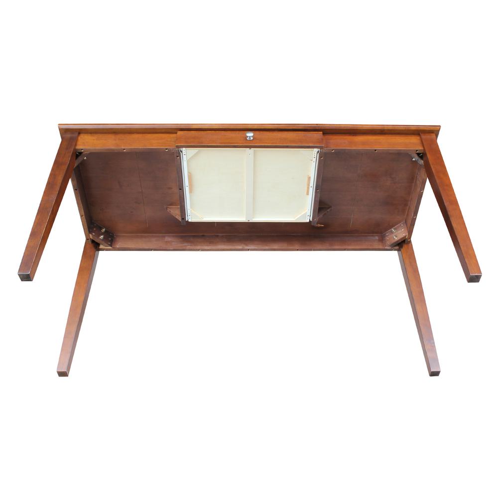 Writing Desk With Drawer - Large, Espresso. Picture 8