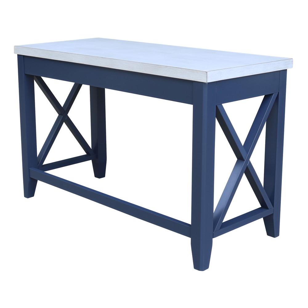 Hampton Desk in Blue/chalk. Picture 7