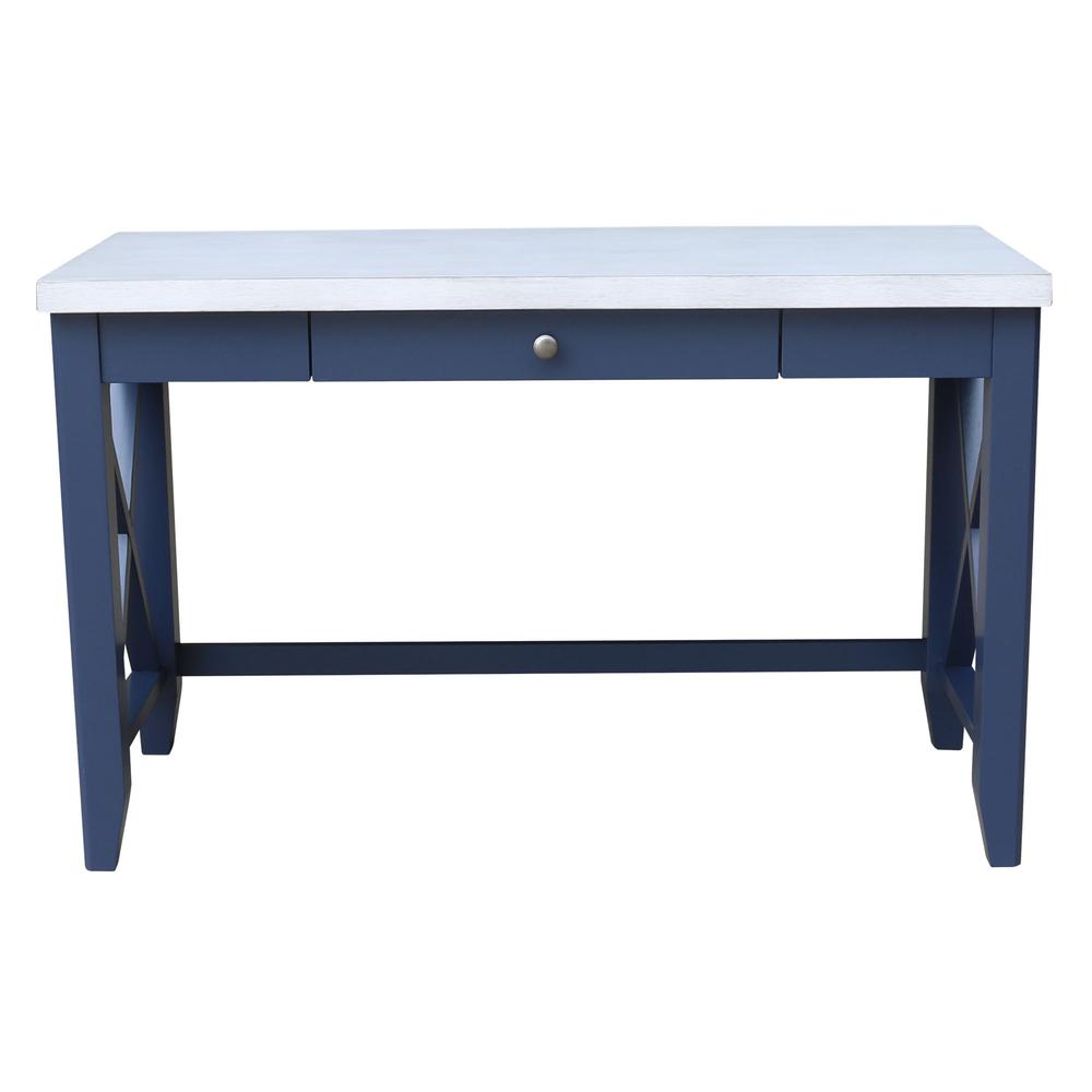 Hampton Desk in Blue/chalk. Picture 2