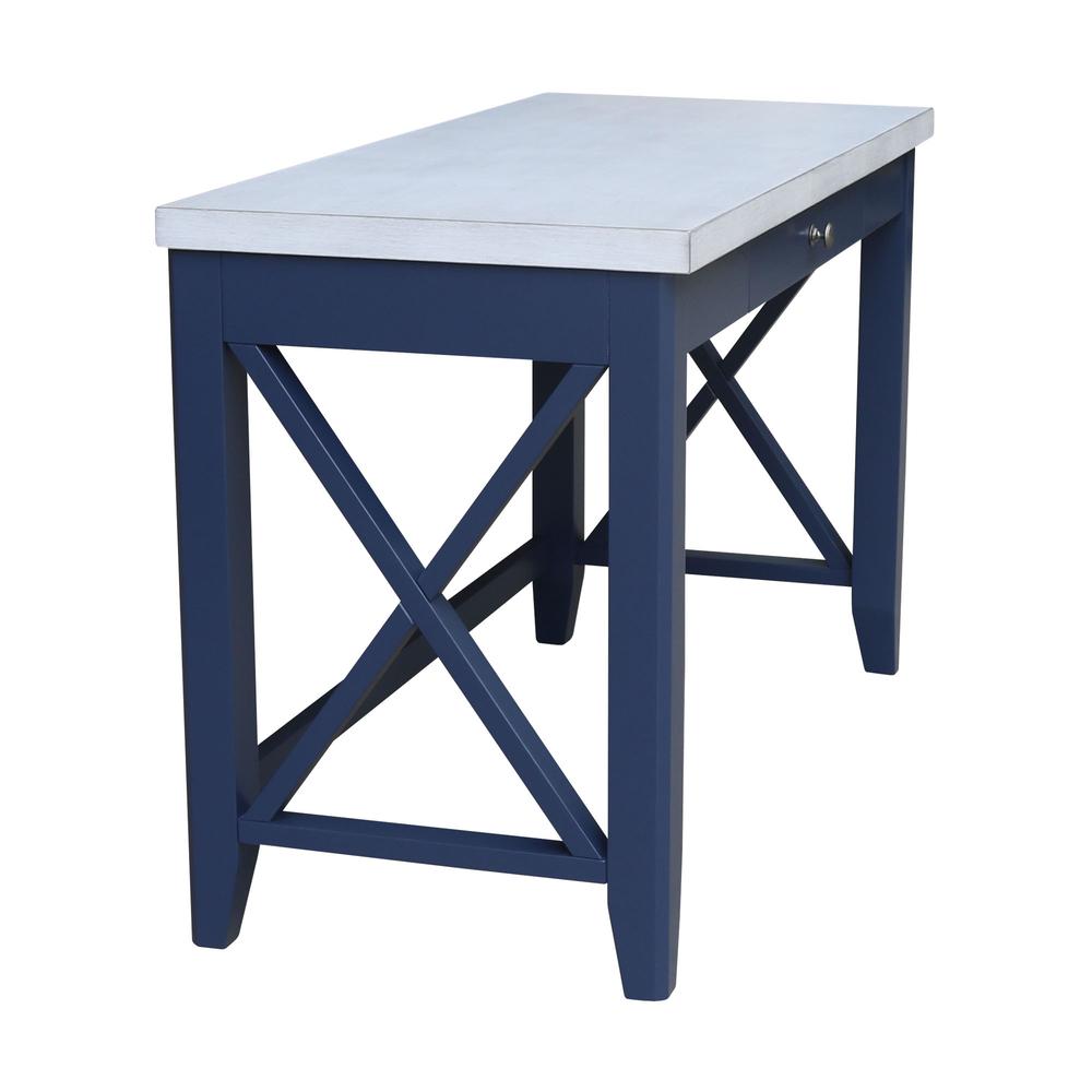 Hampton Desk in Blue/chalk. Picture 3