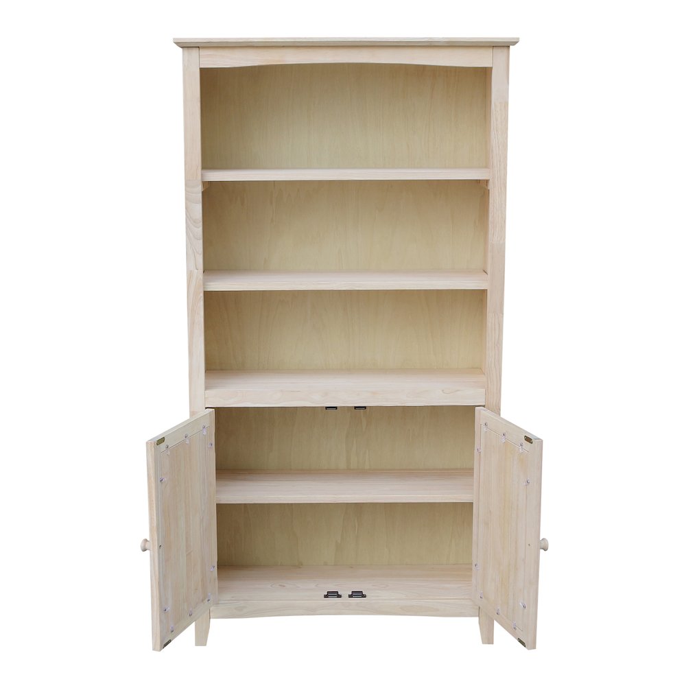 Solid Wood Shaker Bookcase - 60"H. Picture 6