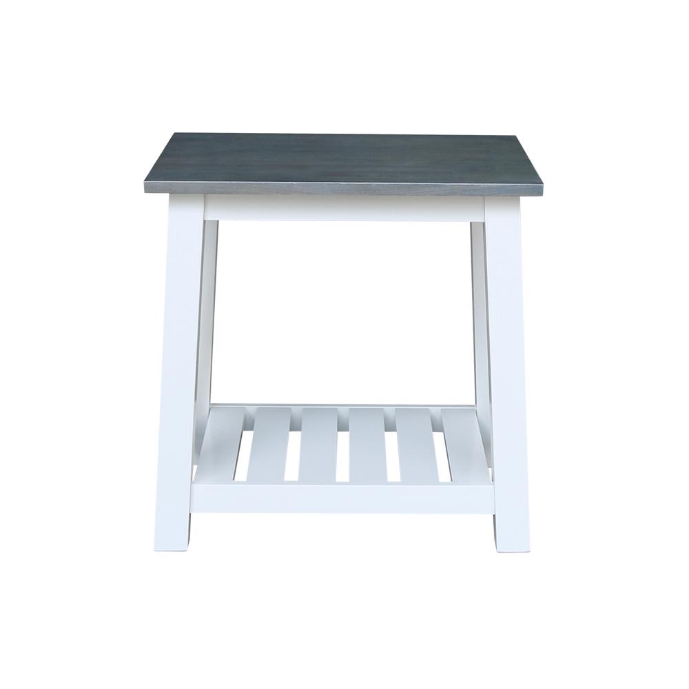 Surrey End Table, White/heather gray. Picture 3
