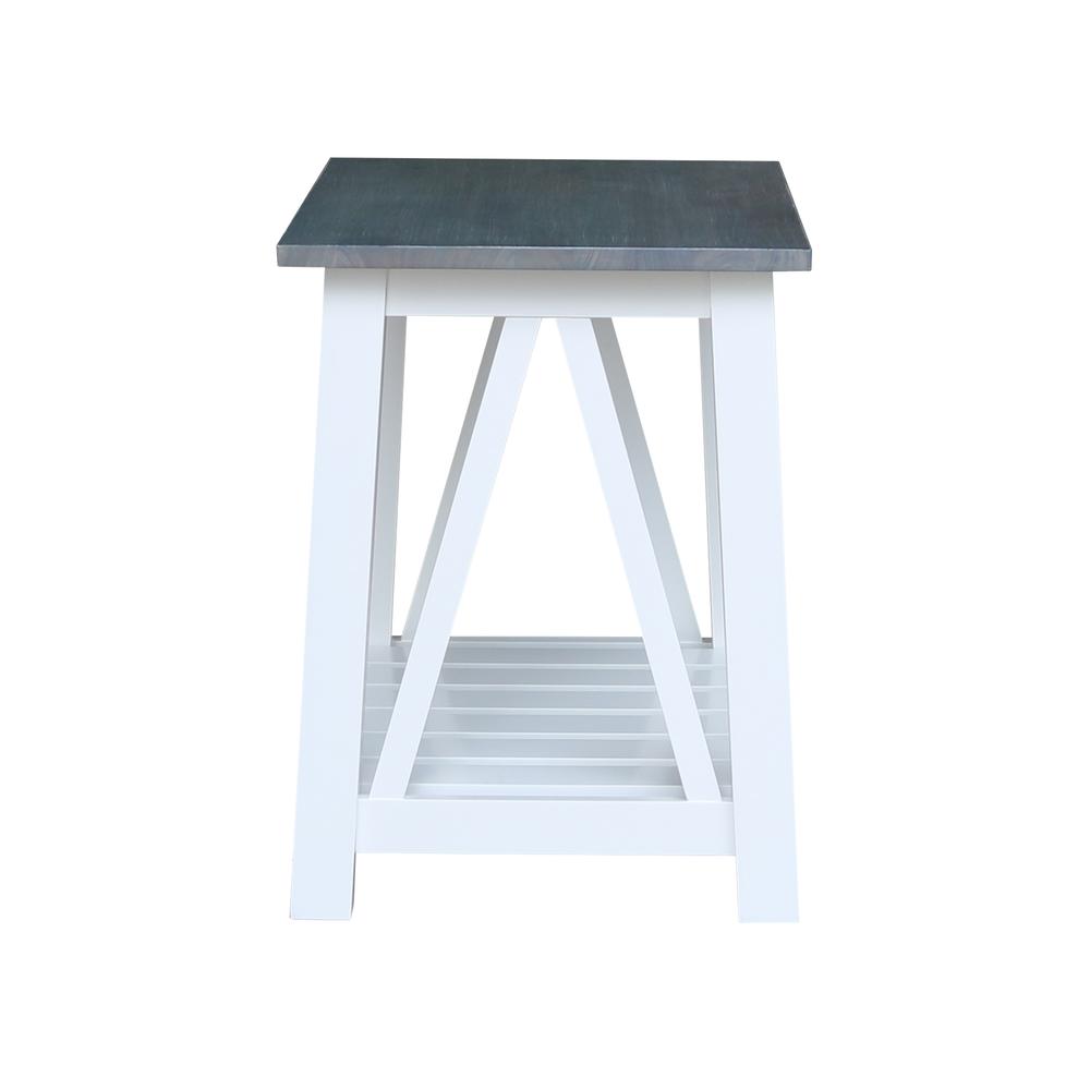 Surrey End Table, White/heather gray. Picture 5