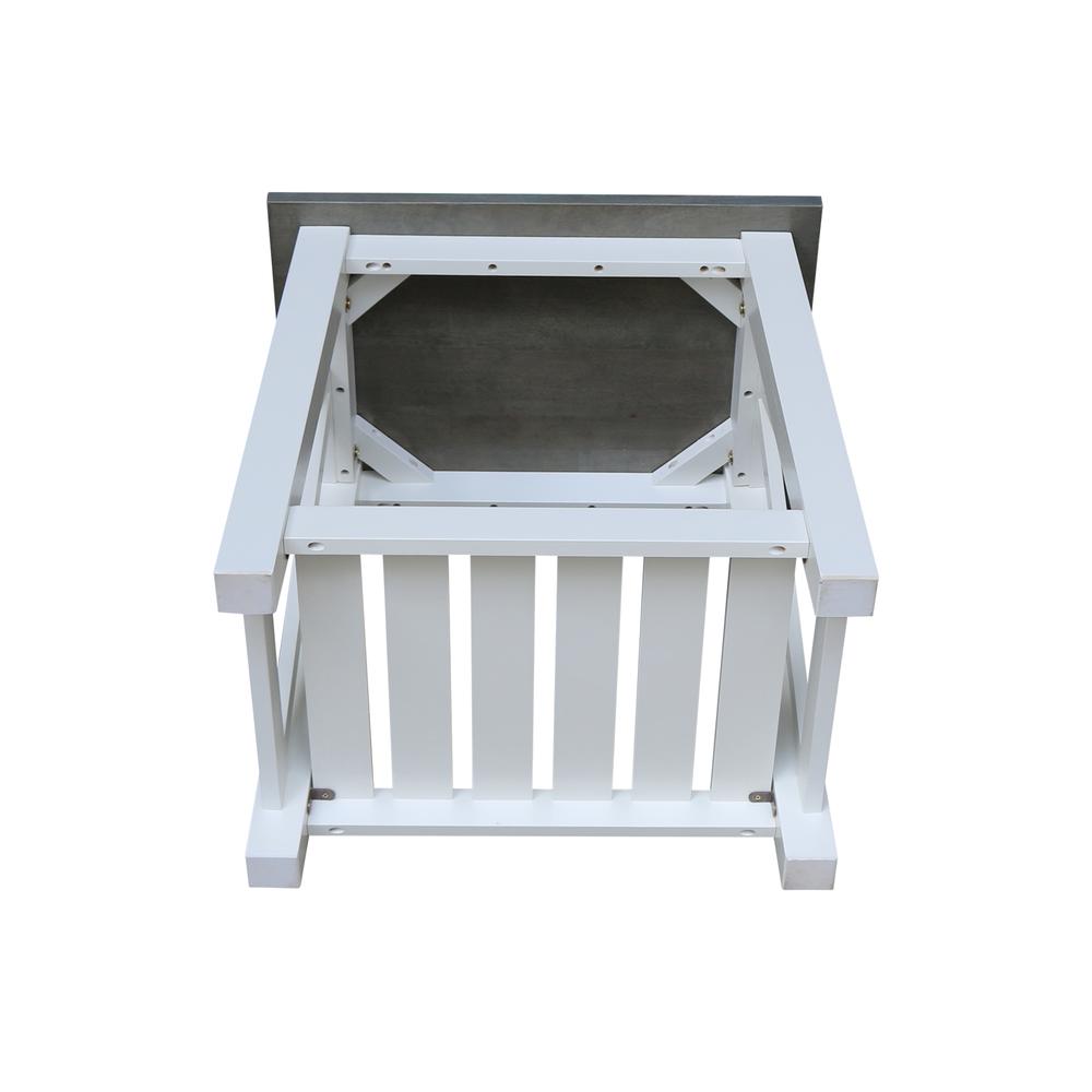 Surrey End Table, White/heather gray. Picture 7