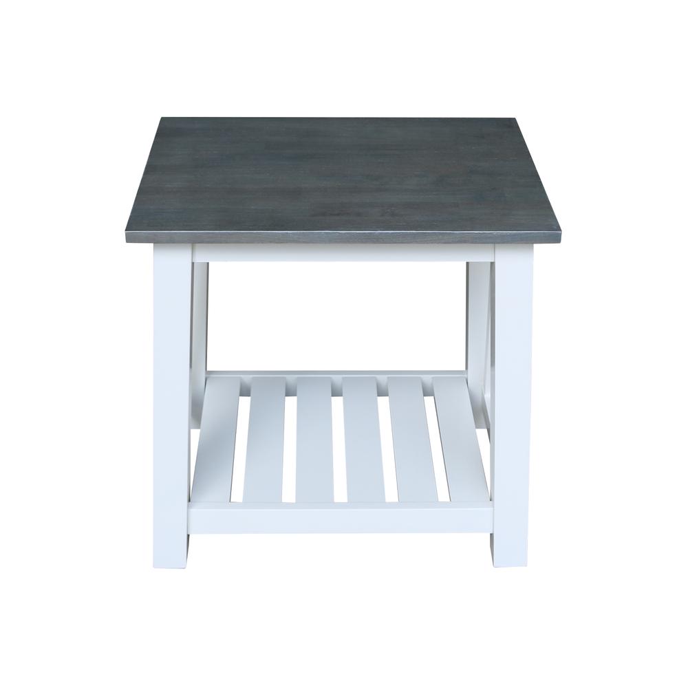 Surrey End Table, White/heather gray. Picture 6