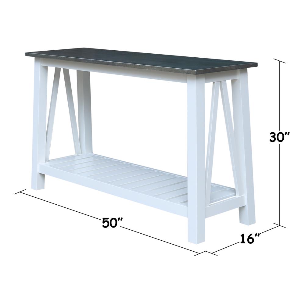 Surrey Console/Sofa Table, White/heather gray. Picture 8