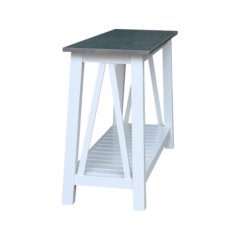 Surrey Console/Sofa Table, White/heather gray. Picture 4