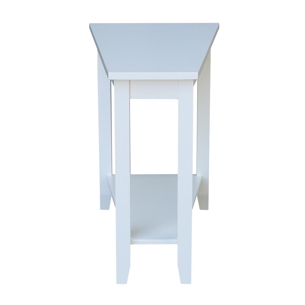 Keystone Accent Table, White. Picture 3