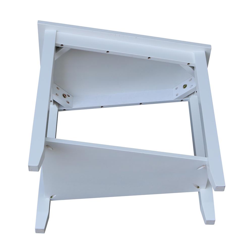 Keystone Accent Table, White. Picture 5