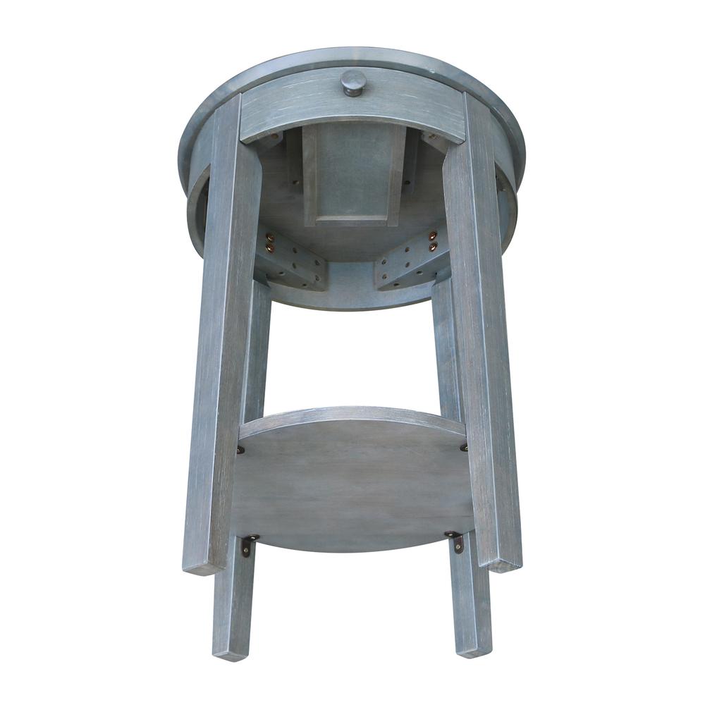 Phillips Accent Table with Drawer, Heather grey-antique washed. Picture 8