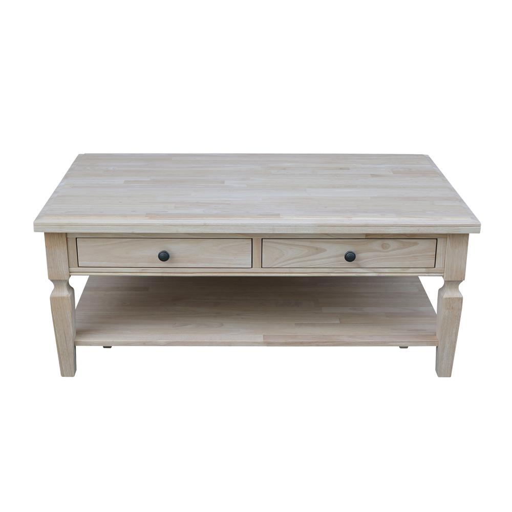 Vista Coffee Table, Unfinished, Unfinished. Picture 4