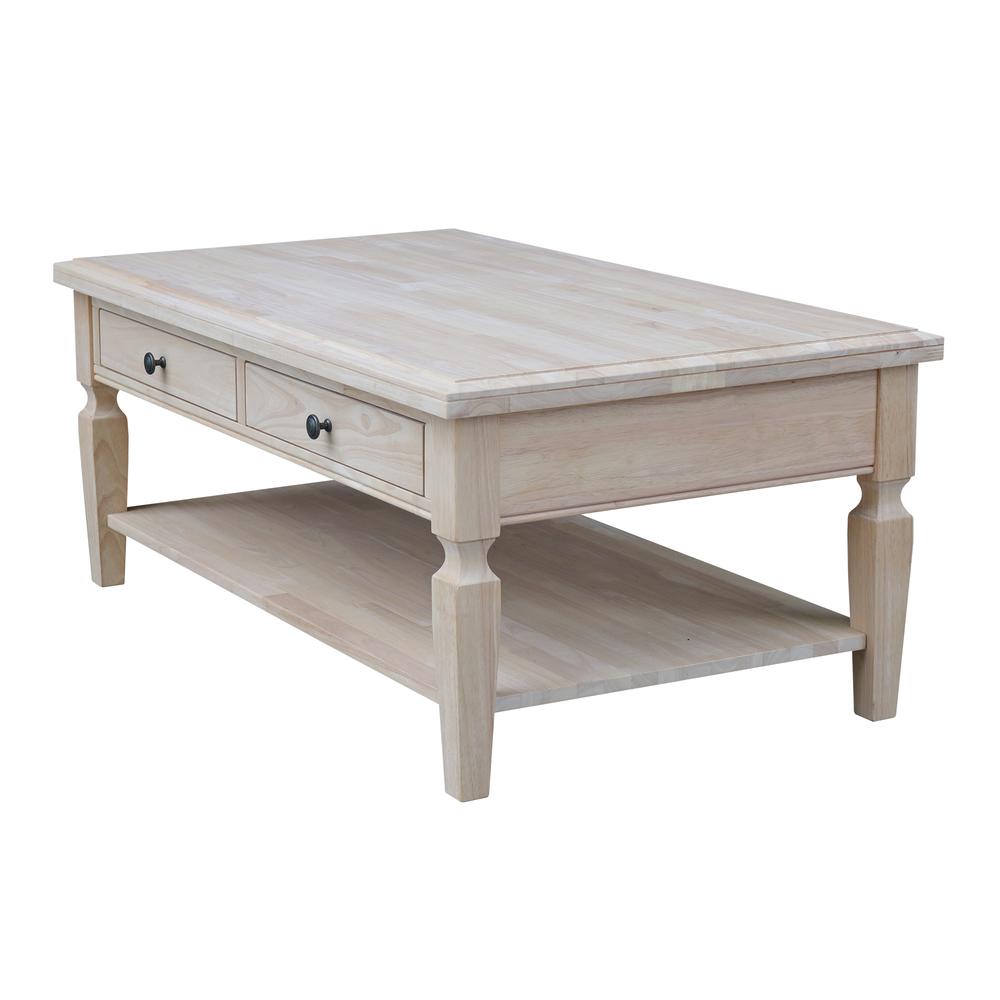 Vista Coffee Table, Unfinished, Unfinished. Picture 7