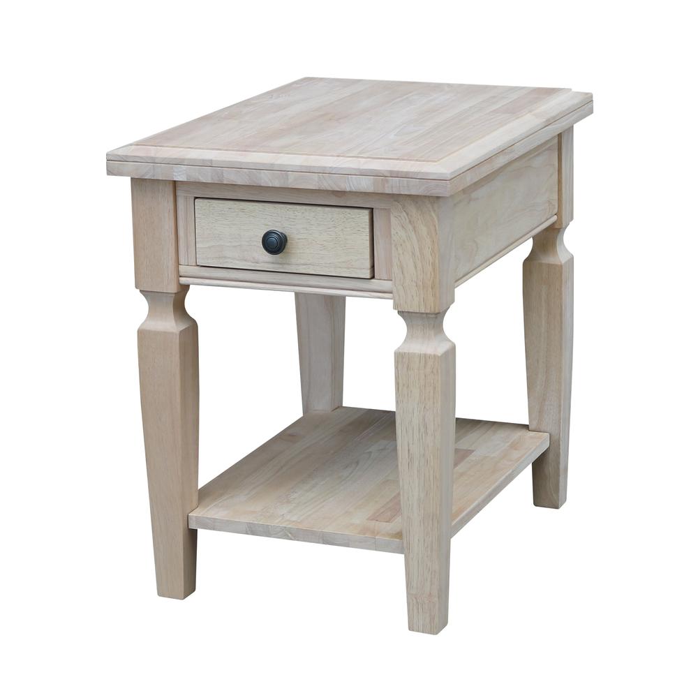 Vista End Table, Unfinished, Unfinished. Picture 10