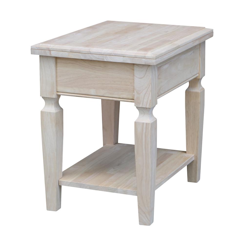 Vista End Table, Unfinished, Unfinished. Picture 1