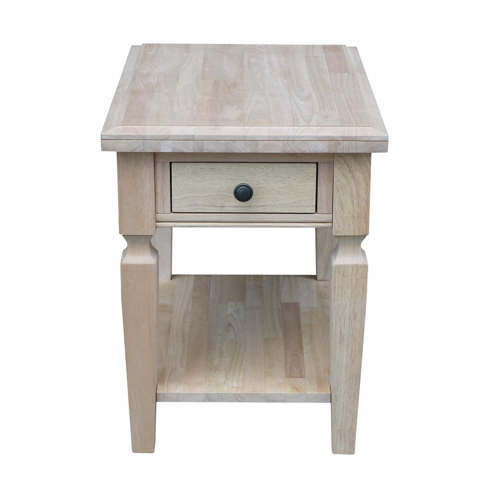 Vista End Table, Unfinished, Unfinished. Picture 4