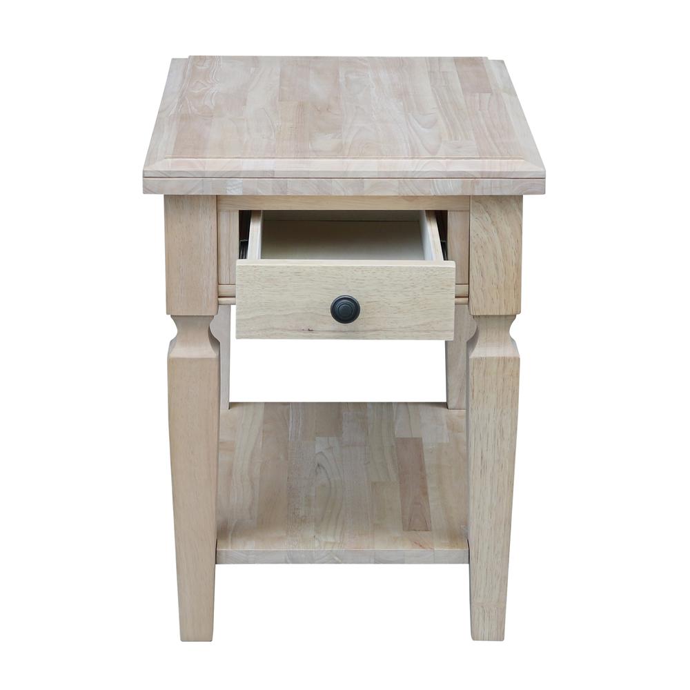 Vista End Table, Unfinished, Unfinished. Picture 3