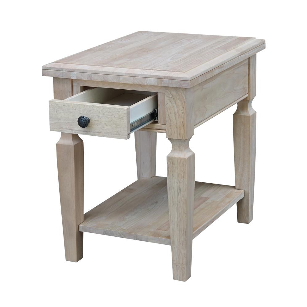 Vista End Table, Unfinished, Unfinished. Picture 5
