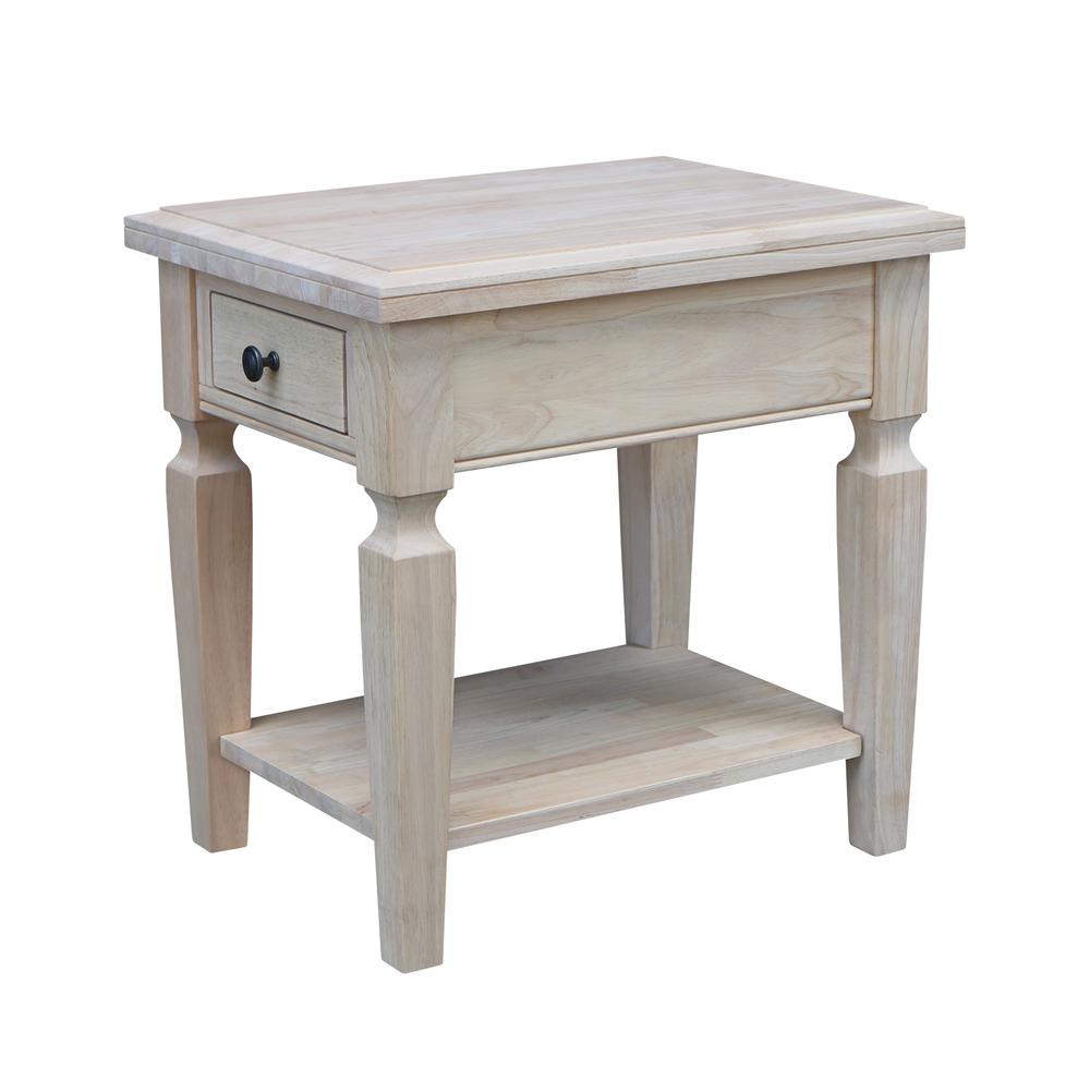 Vista End Table, Unfinished, Unfinished. Picture 7
