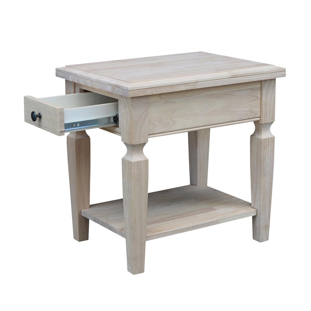 Vista End Table, Unfinished, Unfinished. Picture 6