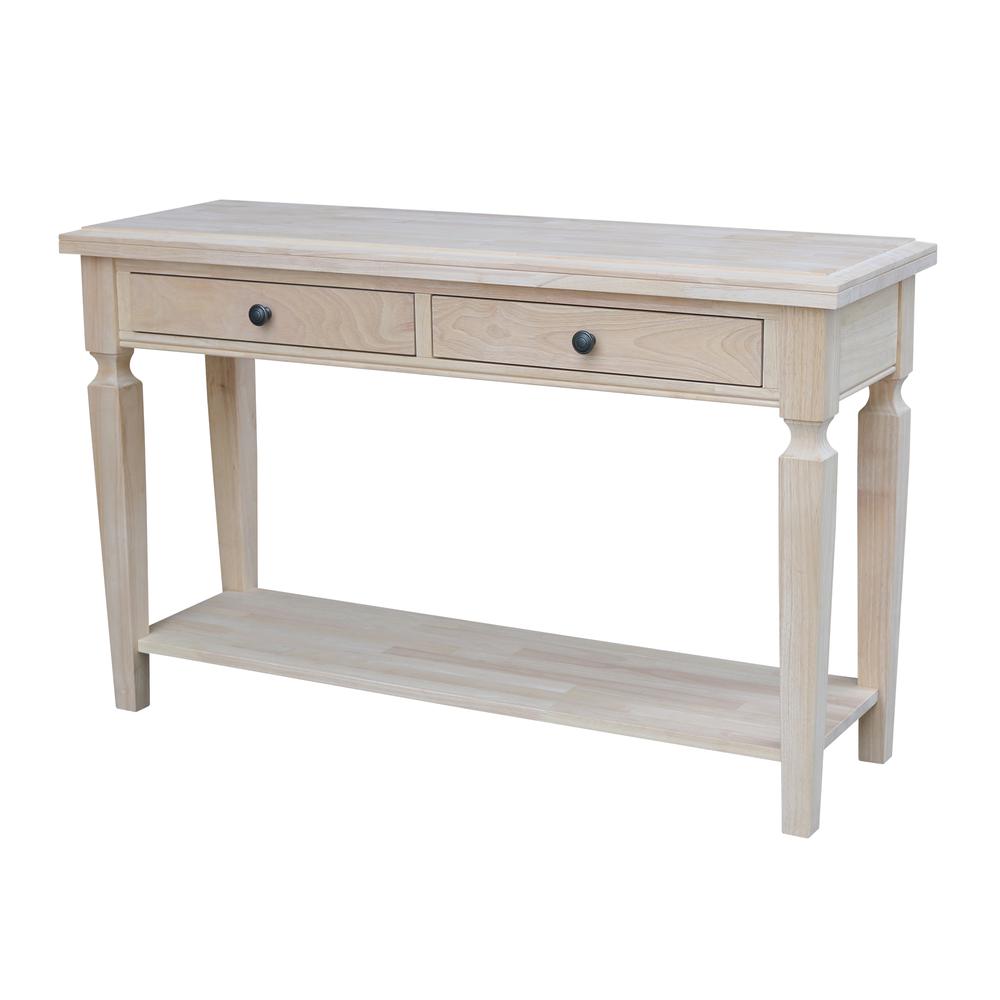 Vista Console/Sofa Table, Unfinished, Unfinished. Picture 10