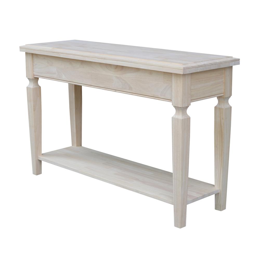 Vista Console/Sofa Table, Unfinished, Unfinished. Picture 1