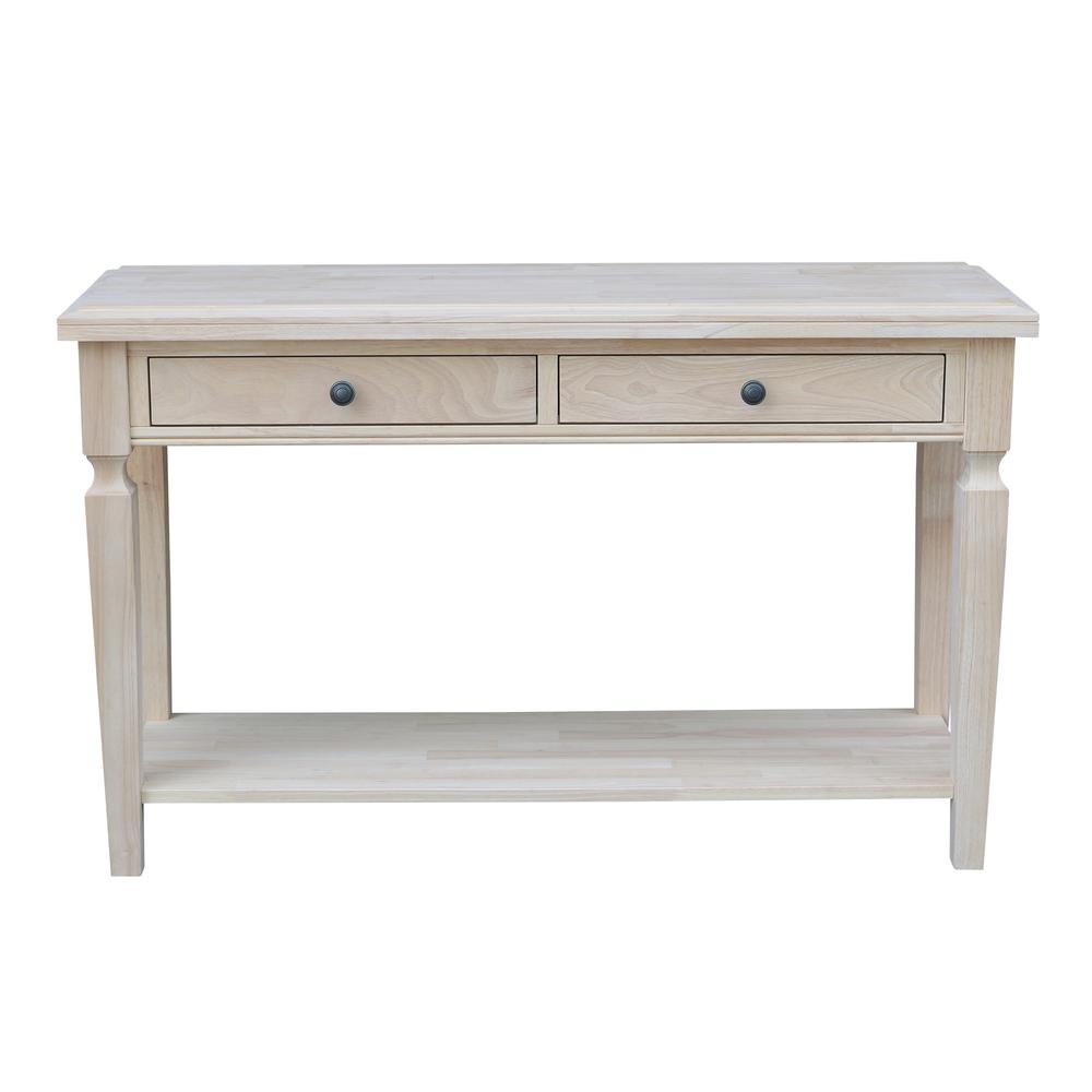 Vista Console/Sofa Table, Unfinished, Unfinished. Picture 4