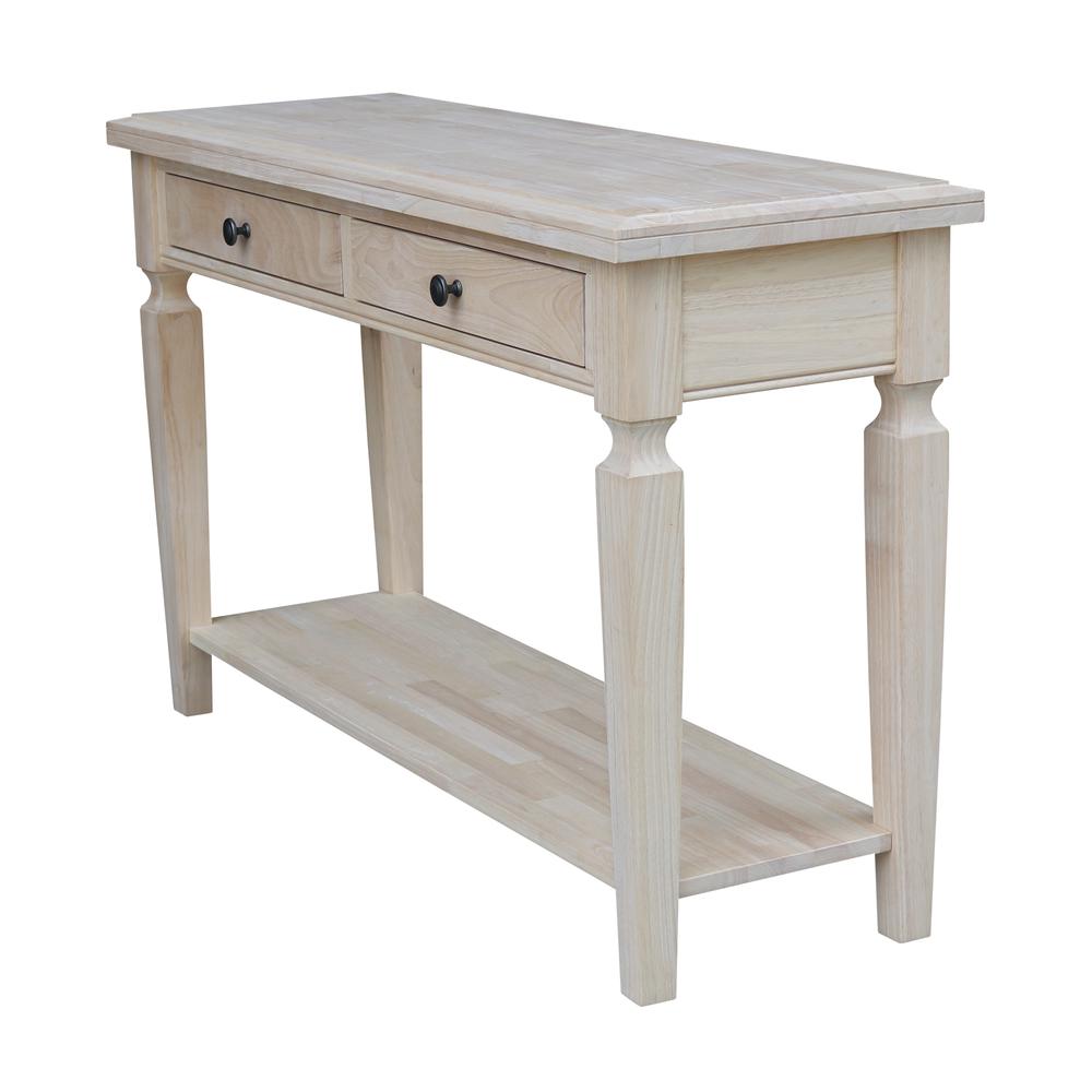 Vista Console/Sofa Table, Unfinished, Unfinished. Picture 7