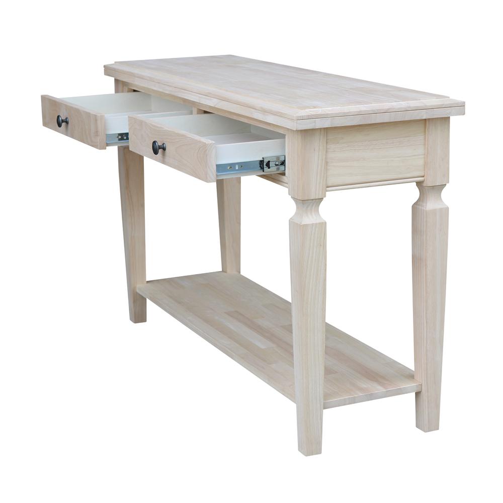 Vista Console/Sofa Table, Unfinished, Unfinished. Picture 6