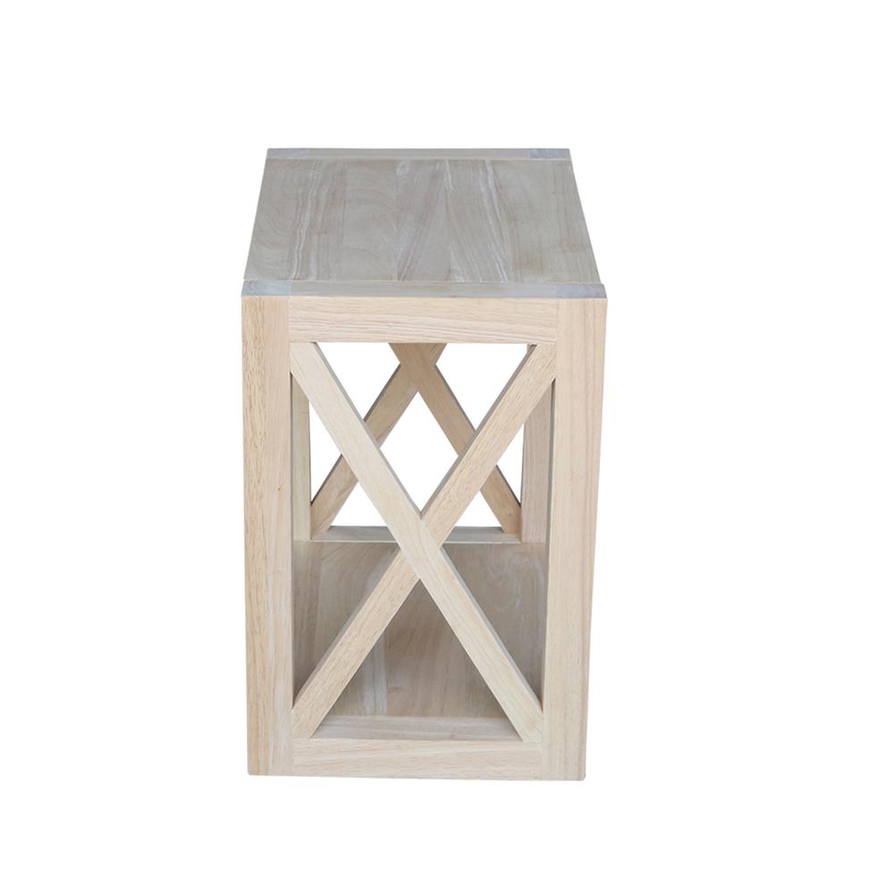 Hampton Narrow End Table, Unfinished. Picture 4