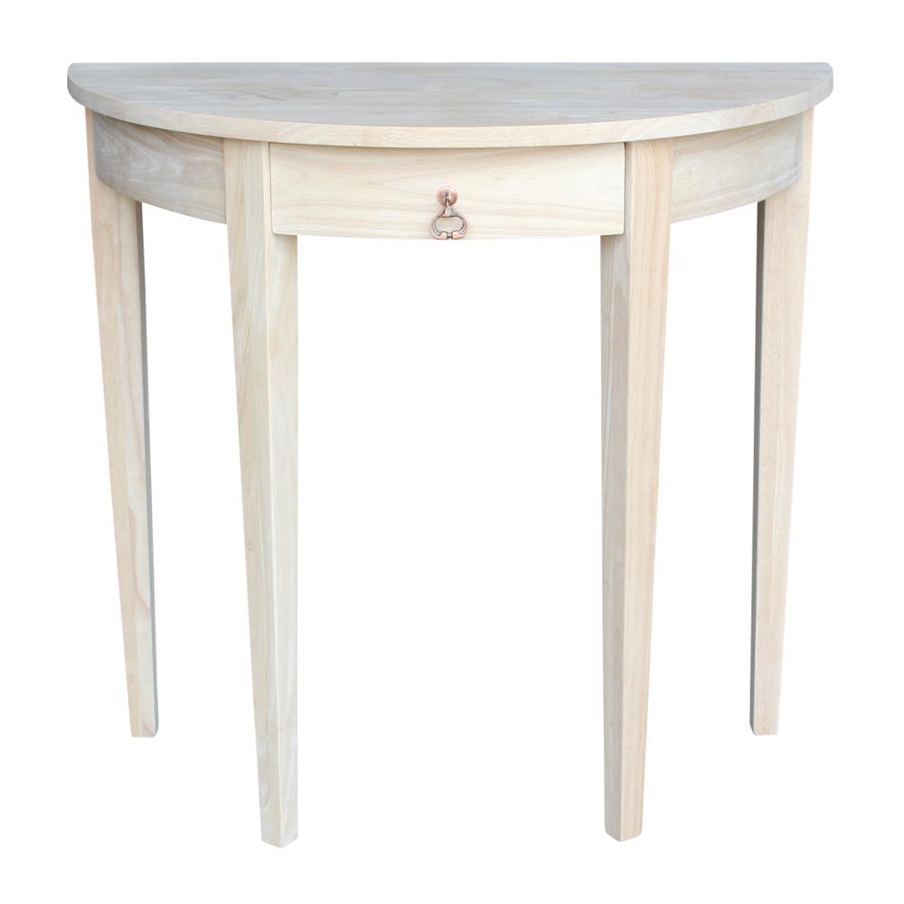 Half Round Table, Unfinished. Picture 2