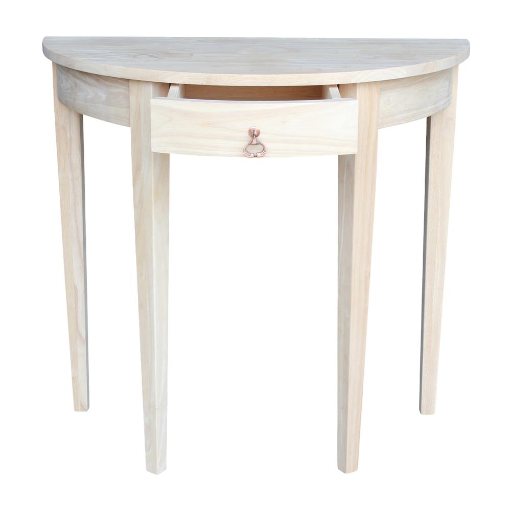 Half Round Table, Unfinished. Picture 1