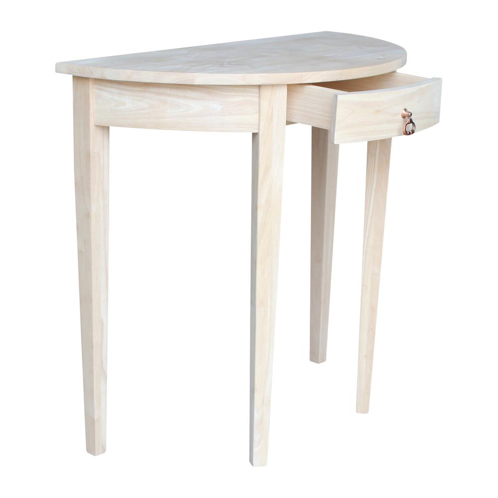 Half Round Table, Unfinished. Picture 3